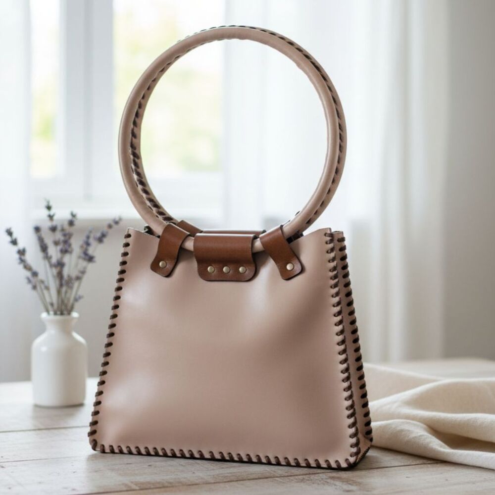 Taller Del Cuero Shoulder Bag Vtg Handcrafted Leather Bag Purse South America